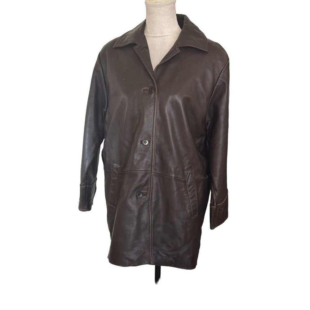 Danier Canada Thinsulate Leather Jacket With Removable Vest Warm Stylish Sz 6-8